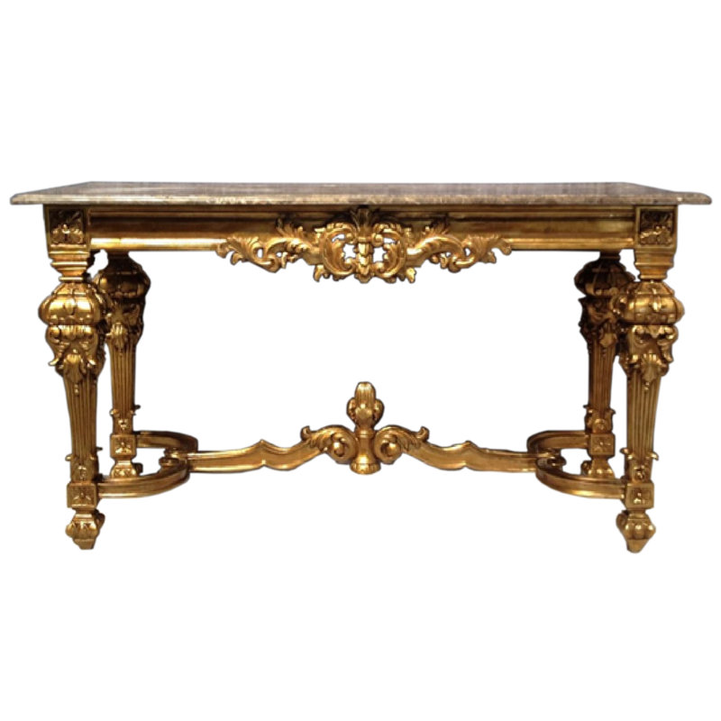 Rosia 60.24'' W Solid Wood Console Table, Brown