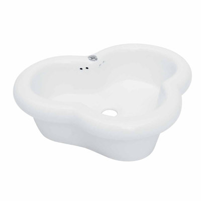 The Renovators Supply Inc. 15.5'' Vitreous China Specialty Bathroom Sink with Overflow