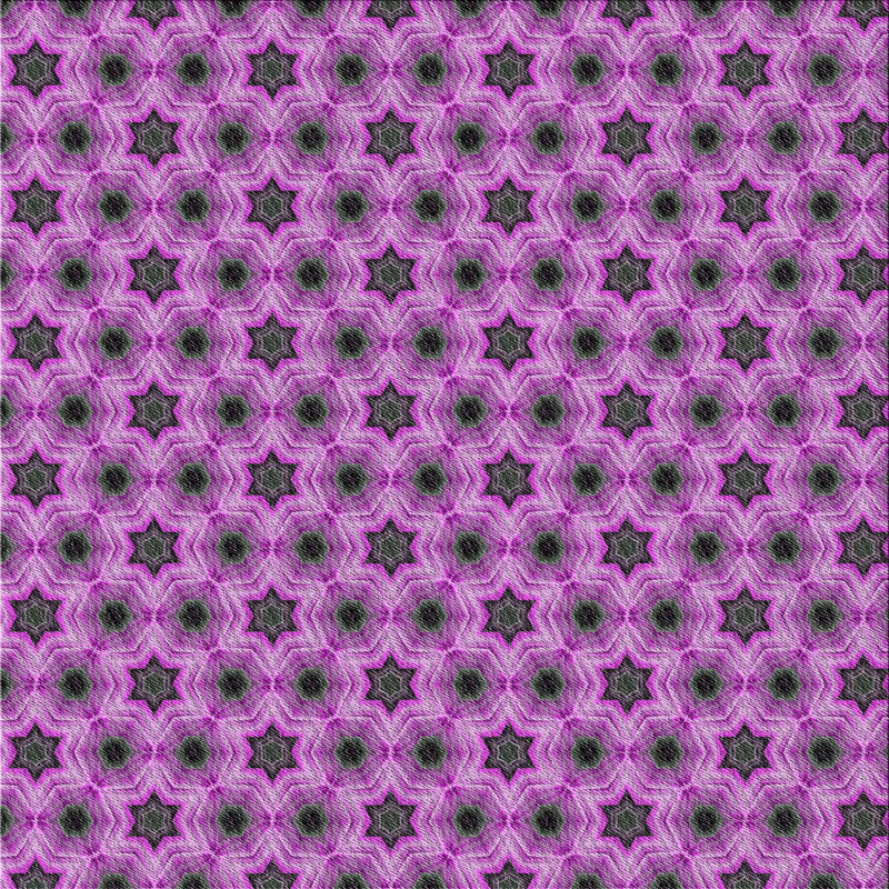 Tapis magenta/noir à motifs, Carré 4 pi