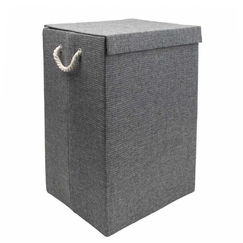 17 Stories Fabric Decorative Basket, Grey, No