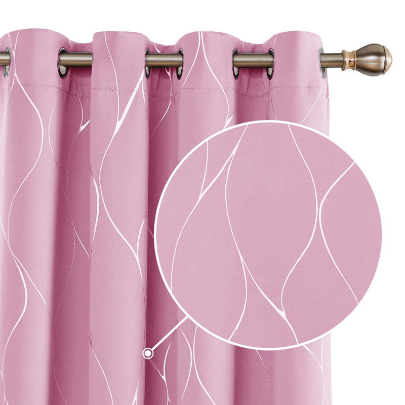 Clefa Blackout Curtain Pair, 55cm Width x 180cm Drop