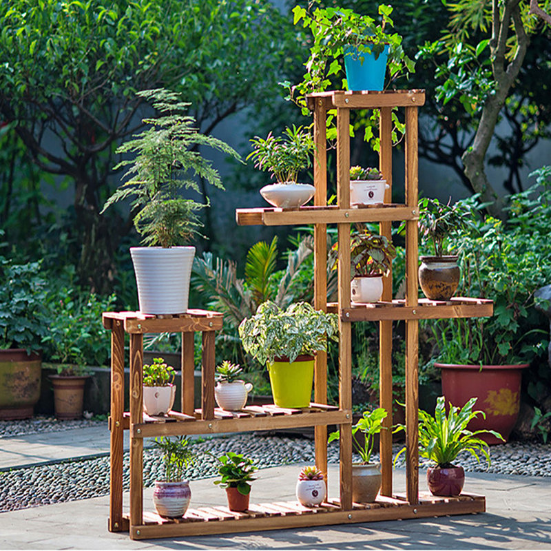 Solid Wood Plant Stand 8 Tier