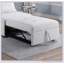 Canapé-lit contemporain en tissu Sherpa