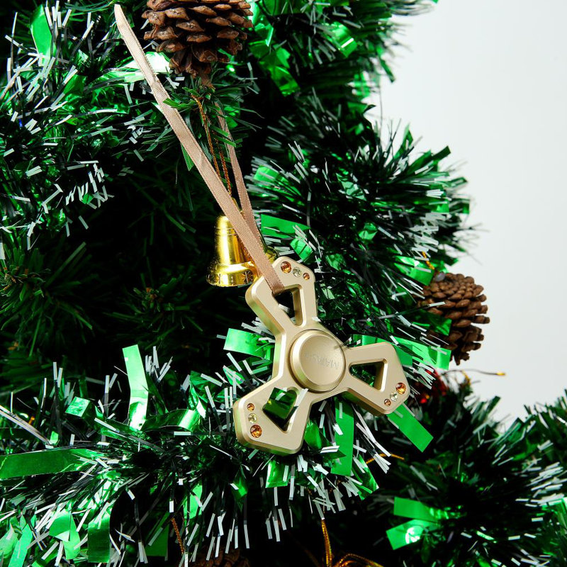 2.5'' Metal Holiday Shaped Ornament, Gold