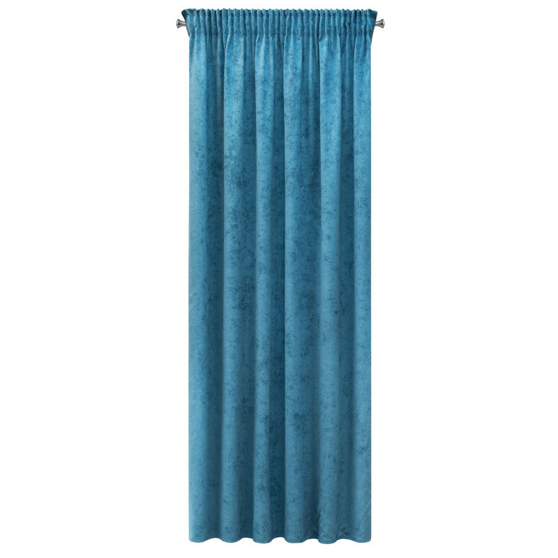 Gudella Curtains Single Panel, Turquoise