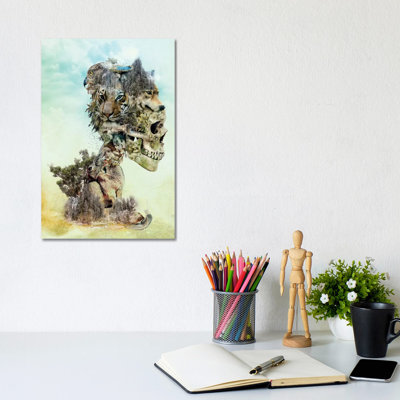 Nature Skull by Riza Peker - Wrapped Canvas Painting