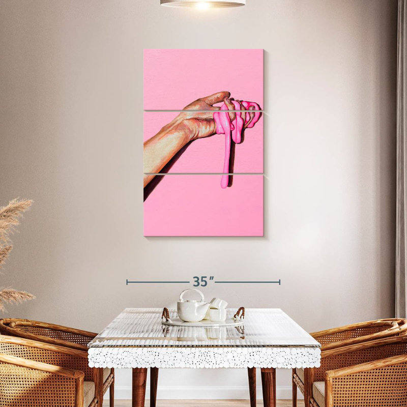 Leisha Pink Substance, 45" H x 28" W