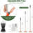 2-in-1 Garden Hoe and Weed Puller Rake