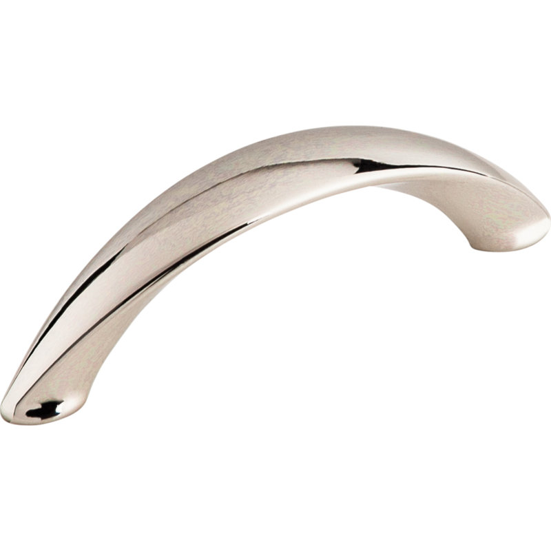 Arc 3" Center to Center Bar pull, Polished Nickel