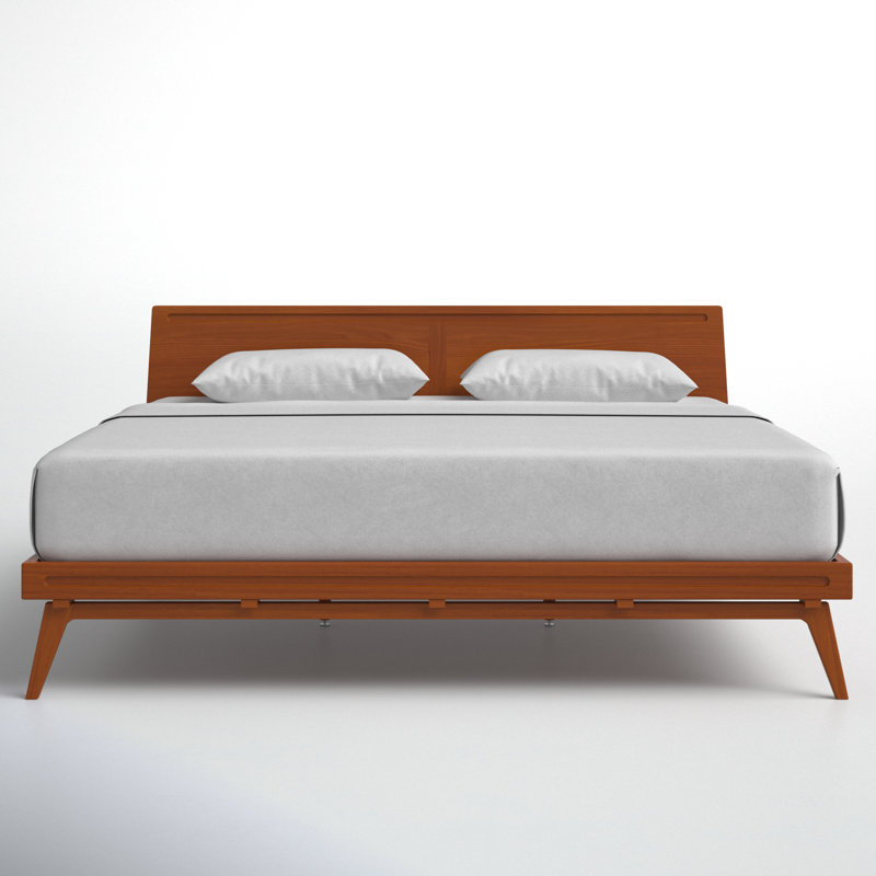 Elswick Solid Wood Platform Bed, King
