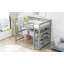 Lit mezzanine avec tablettes de rangement et bureau sous le lit-66666205-66666206