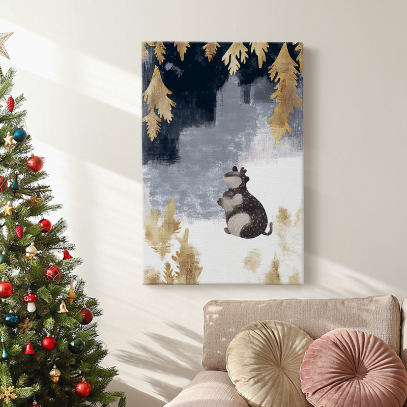 Art des Fêtes de Noël - Toile tendue avec châssis CLIV, H 48 po x l 32 po