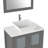 Ravenna 30" Freestanding Single Sink Bathroom Vanity with Engineered Marble Top and Matching Mirror-757000836-712313580