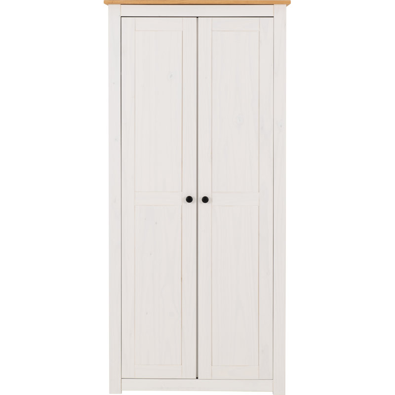 Amary 2 Door Solid Wood Wardrobe