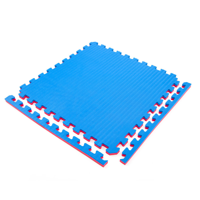 Carreaux de mousse 1/2 po Tatami Gym, Bleu / Rouge