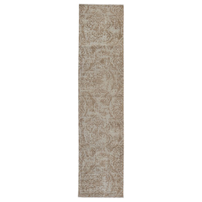 Hand Knotted Wool Area Rug in Natural