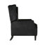 Fauteuil inclinable Mid-Century en tissu avec rivets, confortable et élégant pour le salon et la chambre à coucher