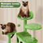 Multilevel Cat Tree Condo with Scratching Posts-176362118