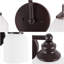 Éclairage pour meuble-lavabo à DEL en fer / verre Lauder-1581030046-1585121750