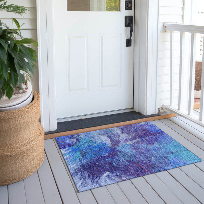 Tapis intérieur / extérieur Kinslee, Rectangle 1 pi 8 po x 2 pi 6 po