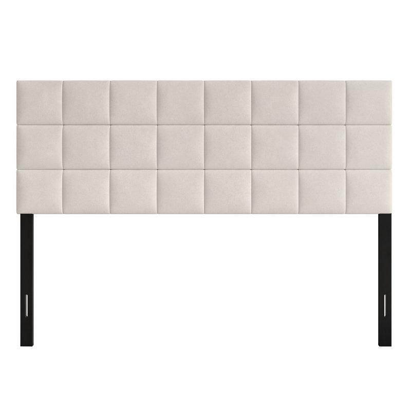 Tête de lit tapissier Danijela, Beige, Simple
