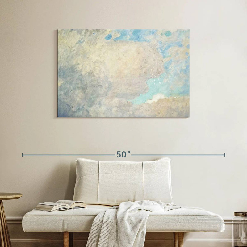 Avery White Clouds Blue Sky, 26" H x 39" W