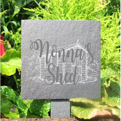 Krugerville Stone Plants & Flowers Garden Sign