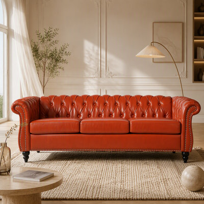 84" Rolled Arm 3 Seater Sofa