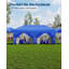 ZACOO 600cm W x 300cm D Polycarbonate Cover Retractable Trailer Awning-129877192