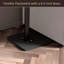 Table d'appoint avec canapé pour canapé et canapé - Extrémité pivotante à 360 ° à hauteur réglable pour les petits espaces, table d'appoint pour lit ou chaise avec emplacement pour téléphone et tablette (standard)-1115168130