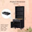 Armoire de rangement Farmhouse avec tablettes réglables-1104944136
