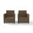 Wicker Patio Conversation Set with Sunbrella® Cushions-410795531-459347023
