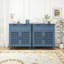 Console en bois avec 2 tiroirs, 2 portes