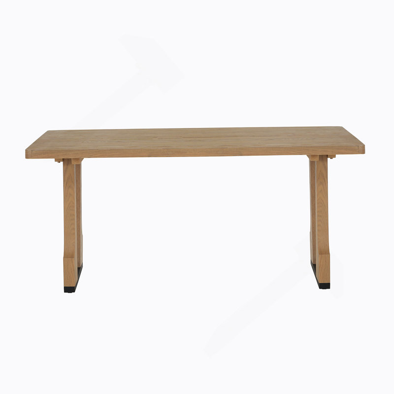 Table de salle à manger 63 "rectangulaire (frêne clair), Bois de frêne naturel