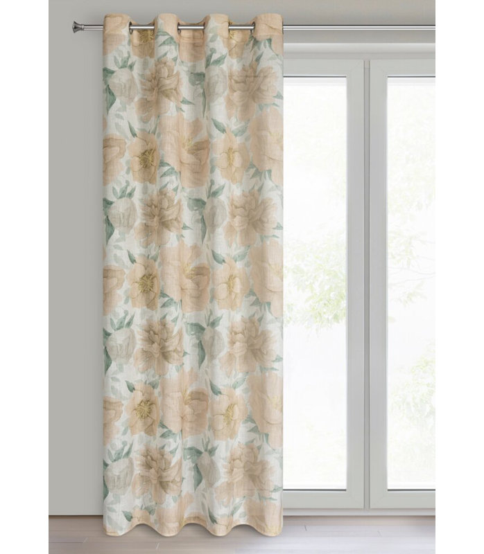 Polyester Blend Standard Eyelet Curtain Panel