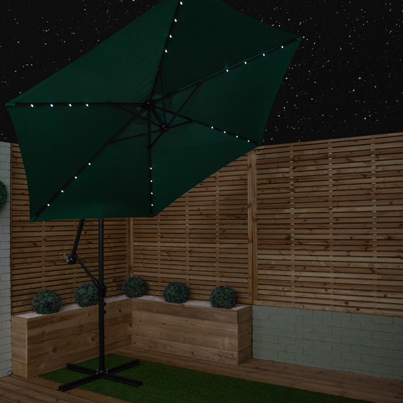 Samuel Alexander Cantilever Parasol, Green, 300cm W x 300cm D