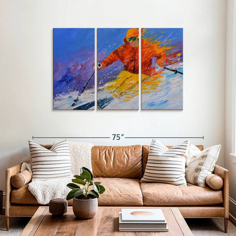 Sireci Expert Skiing, 36" H x 57" W
