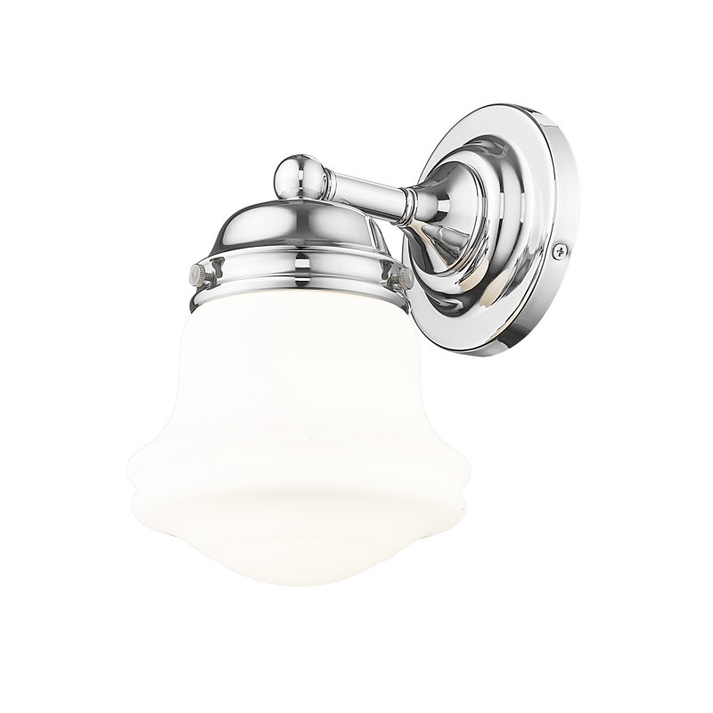 Applique murale en acier Brener, Chrome