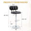 Tabouret de comptoir pivotant rembourré Vesta-752137890-752137889