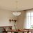 5 Lights Elegant Tiffany Style Vintage Ceiling Mount Light