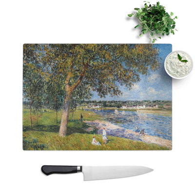 Walnut Tree in a Thomery Field by Alfred Sisley Chopping Board