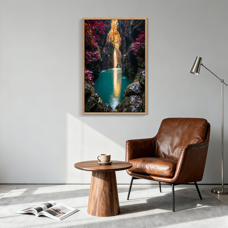 Ensemble de 1 tableau sur toile « Canyon d'automne », H 48 po x l 36 po, Naturel