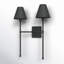  Jefferson 2-Light Wall Sconce in Matte Black-191644020