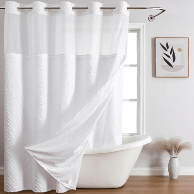 Ensemble de rideau de douche Stall no Hook