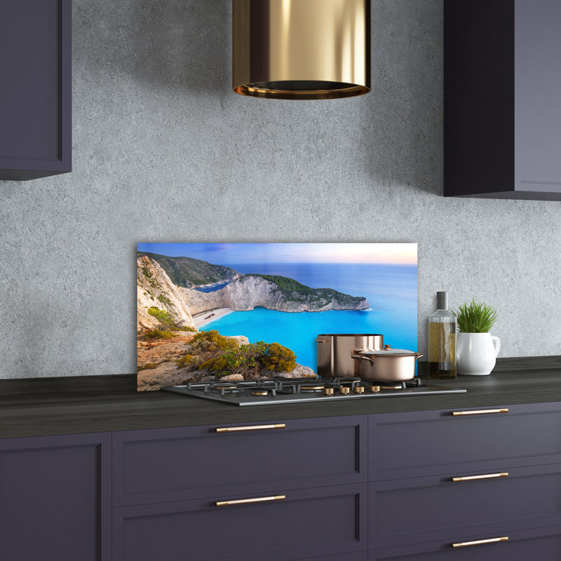 Anketell 50cm W x 100cm L Glass Peel and Stick Panel