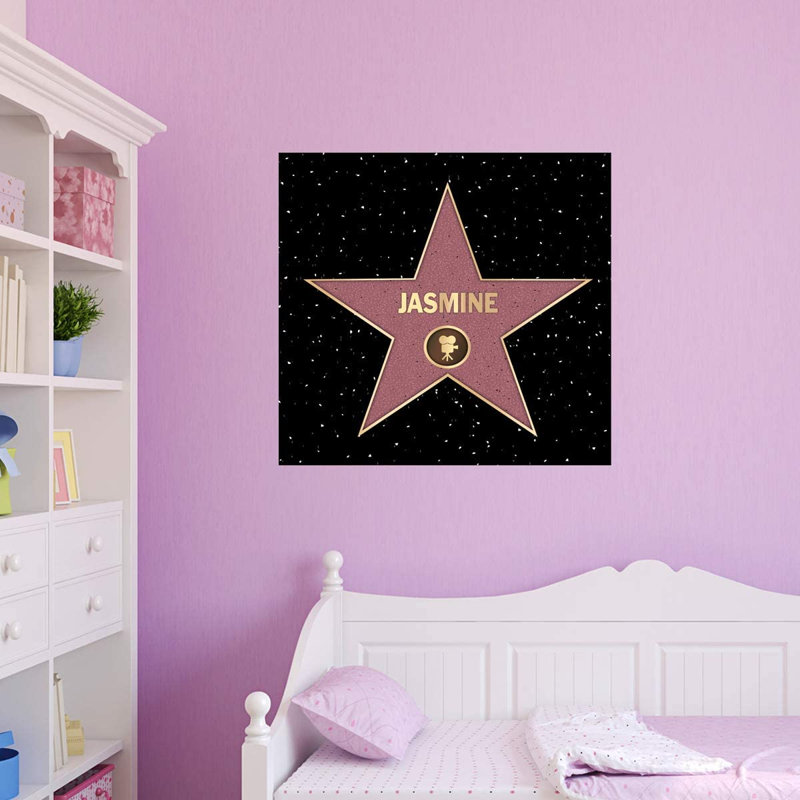 Décalcomanie murale « hollywood » personnalisé, H 24 po x l 24 po
