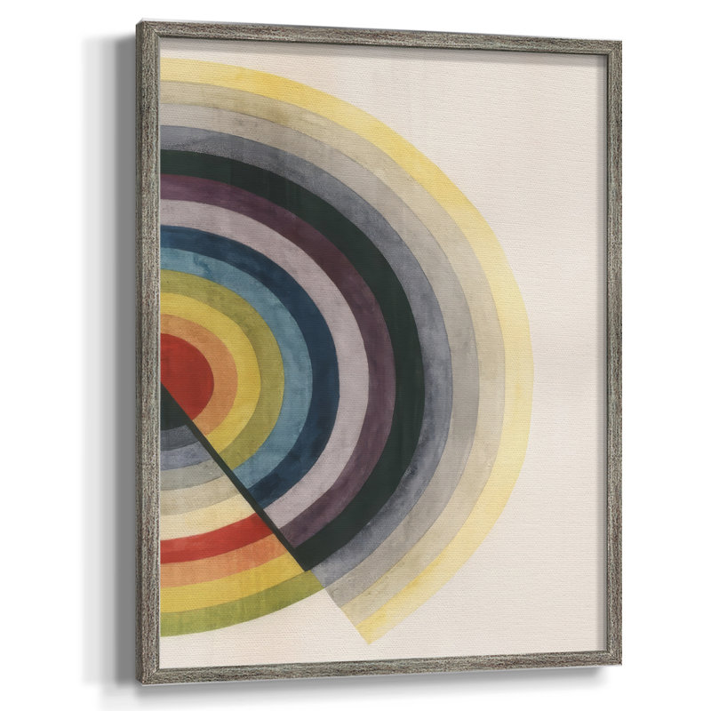 Rainbow Core Diptych II, reproduction encadrée - bois massif, H 15 po x l 12 po