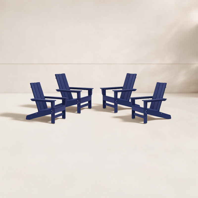 Ratcliff Outdoor Adirondack Set, Navy