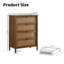 Commode de chambre à coucher 4 tiroirs en rotin, commode de chambre