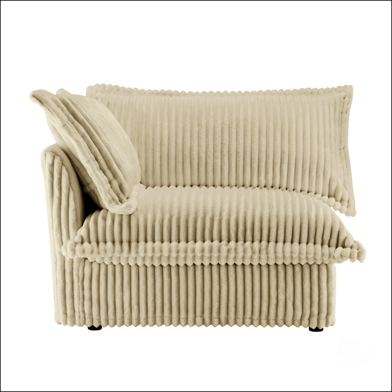 Canapé Koala avec un coussin, une assise confortable et élégante pour les salons modernes., Chameau